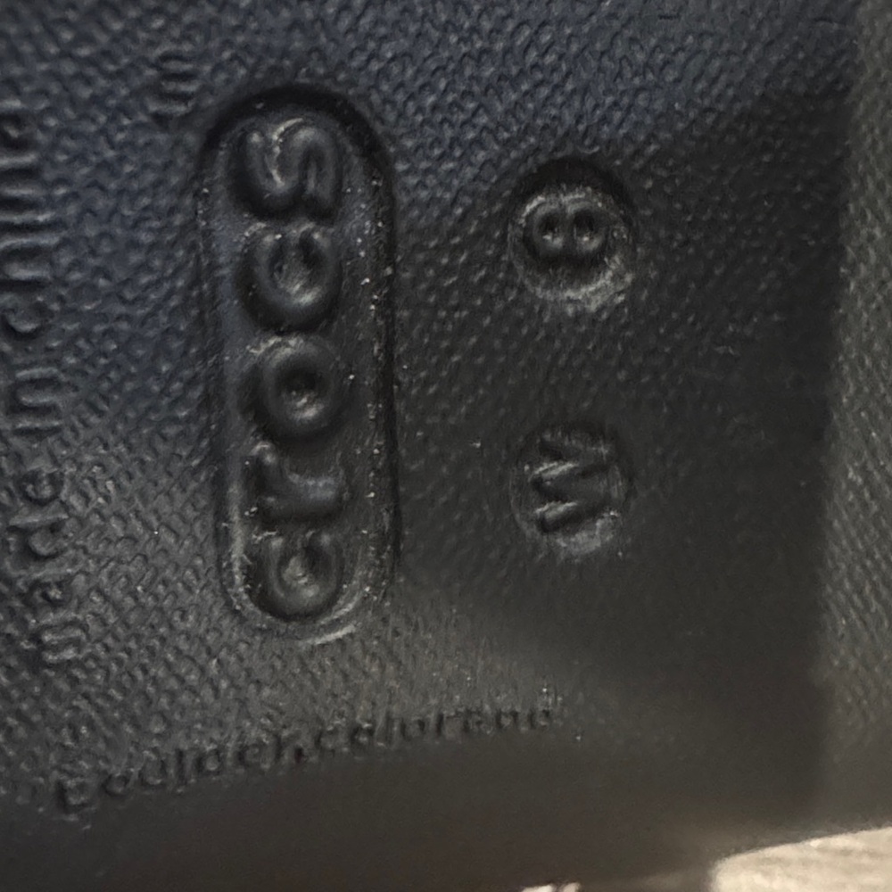 Crocs Cyrpus IV Black Strappy High Heels Size 8 - Picture 6 of 6